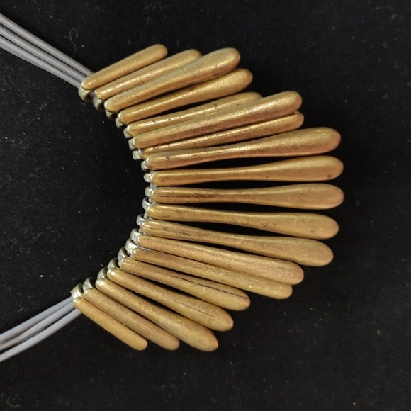 Brass Statement Necklace - Picture 2 of 6